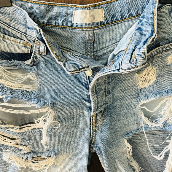 We the Free Big Sur Coast Boyfriend Denim Shorts 25 - Picture 8 of 10